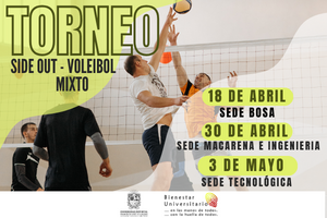 publicación Bienestar te invita: Torneo de Voleibol Mixto