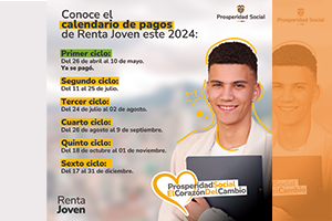 Imagen decaorativa noticia Calendario de Pagos Renta Joven 2024