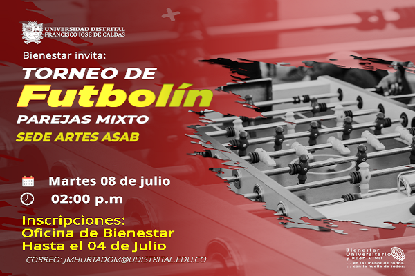 Imagen decaorativa noticia Bienestar invita: Torneo de Futbolin Artes Asab