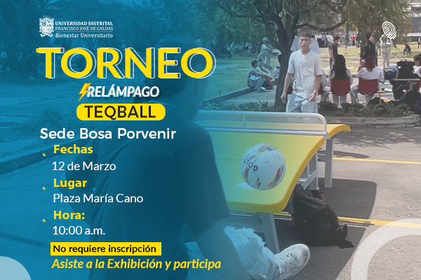publicación Torneo Relámpago Teqball sede Bosa
