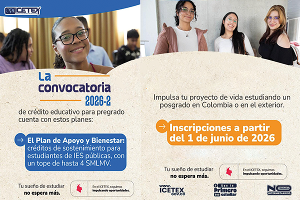 publicación ICETEX habilita convocatoria de créditos para el periodo 2026-2