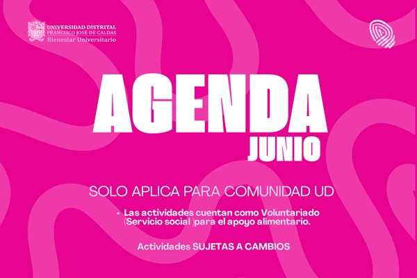 publicación Bienestar Universitario presenta su agenda de actividades para el mes de junio