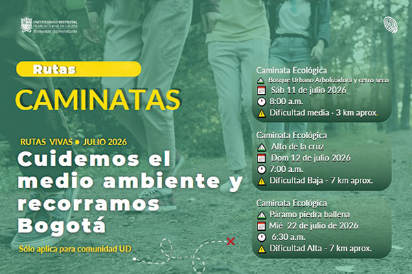 publicación Rutas Vivas - Julio 2026: Cuidemos el medio ambiente y recorramos Bogotá
