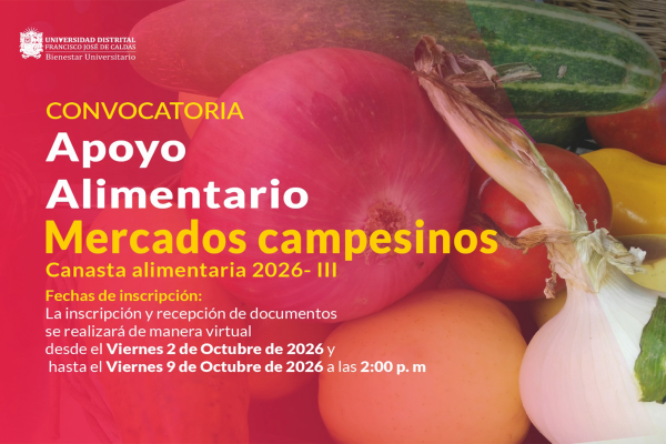 publicación Convocatoria Apoyo alimentario: Canasta Alimentaria 2026-III