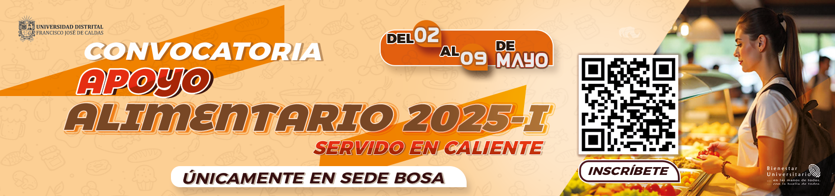 Imagen Convocatoria Apoyo Alimentario ALMUERZOS 2025-I